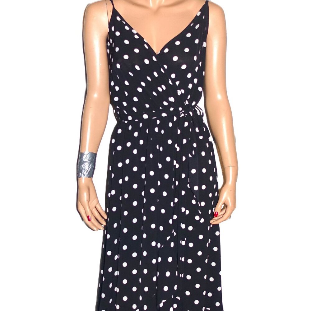 LCB The Label Black White Polka Dot Dress M